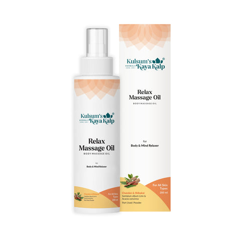 komponent uhyre and Kulsum's Kaya Kalp Herbals Relax Massage Oil 200ML – KayaKalp
