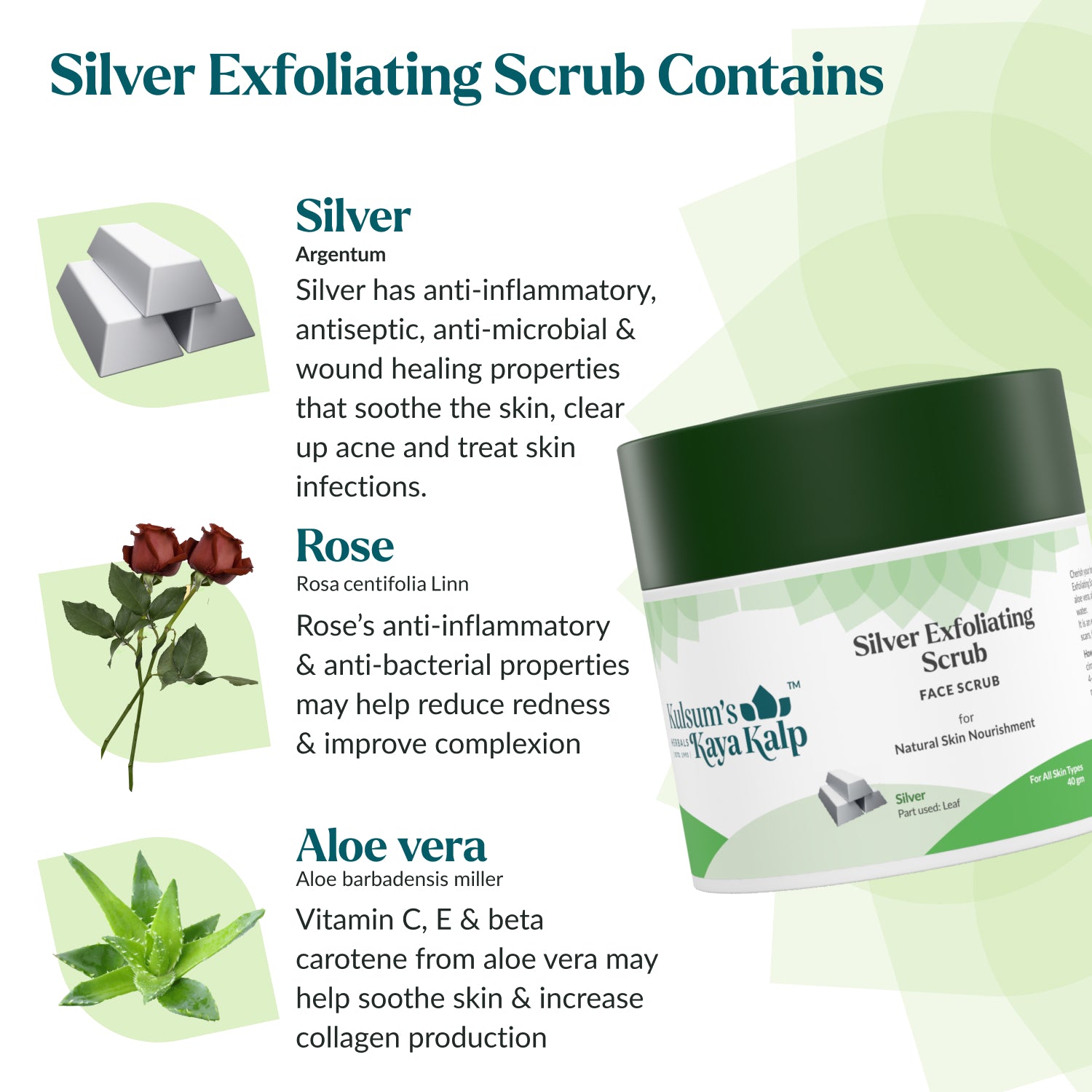 Silver Exfoliating Scrub 40GM