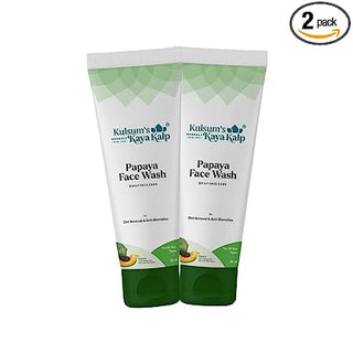 Papaya Fairness Face Wash for Dirt Removal & Anti Blemishes,All Skin Types,50 ml (Pack of 2)