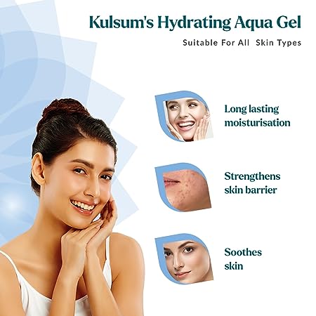 Kulsum’s Kaya Kalp Herbals Hydrating Aqua Gel Moisturizer with Hyaluronic Acid & Himalayan Water (50g)