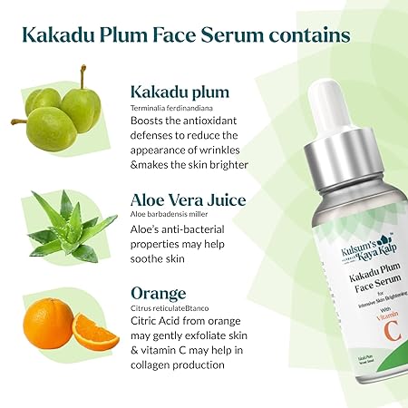 Kulsum's kayakalp Kakadu Plum Face Serum For Intensive Skin Brightening With Vitamin C  (30 ml)
